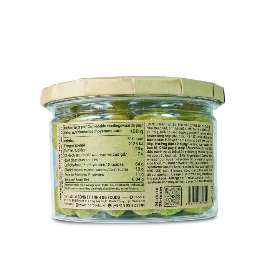 Hạt Điều Wasabi 120g